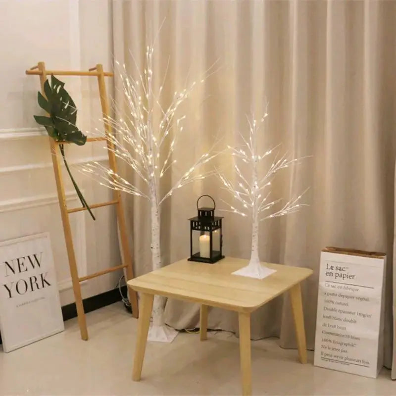 White Birch LED Tree Lights - Festive Home Decor