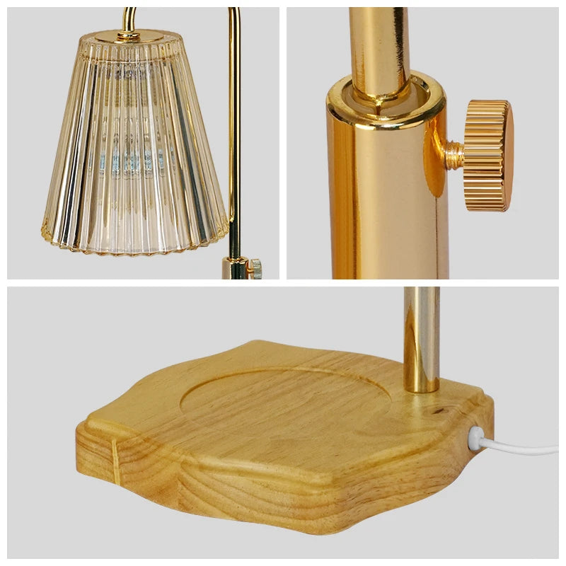 Wax Melt Candle Warmer Lamp - Luxury Mood Lamp with Timer